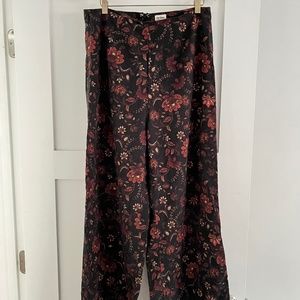Rhythm. (Australia) Wide Legged Paisley Linen/Cotton Hippie Surf Pants Size 6